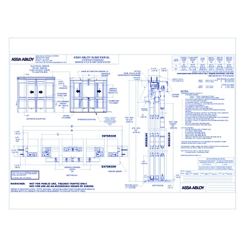 102367 - SL500 EXR-SL Hurricane Resistant Express Slide Door Rev 1.0