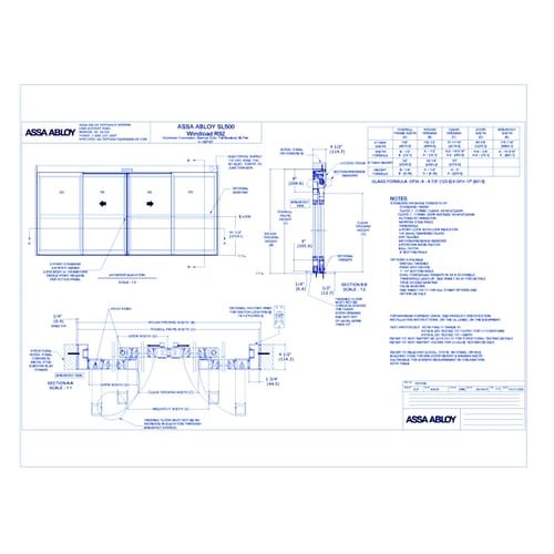 ASSA ABLOY - SL500 Windload FBO BP NS Rev 1.0 - 1021495