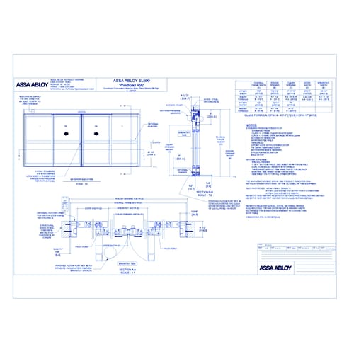 ASSA ABLOY - SL500 Windload FSL BP NS Rev 1.0 - 1021499