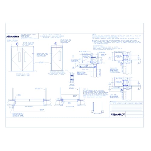 1010760 - ASSA ABLOY SW200i-BL with Doors Single-Dual Surface Mount Bottom Load Header Rev 3.0