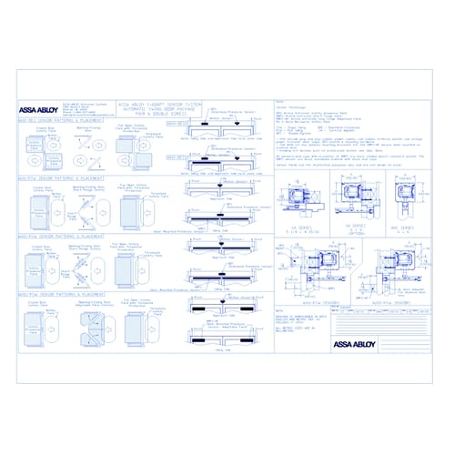 1010265 - ASSA ABLOY SW200i-I-Adapt Sensor System Automatic Swing Door Package Pair and Double Egress Rev 2.0