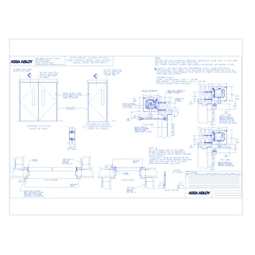 1009986 - ASSA ABLOY SW200i-SA-6X6 Single-Pair Swing Door Operators Rev 4.0