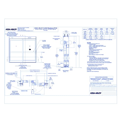 ASSA ABLOY SL500 Resilience R104 FSL SS NS Non-Impact Rev 6.0