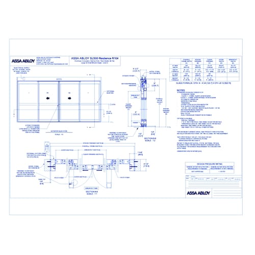 ASSA ABLOY SL500 Resilience R104 FSL BP NS D Impact Rev 6.0