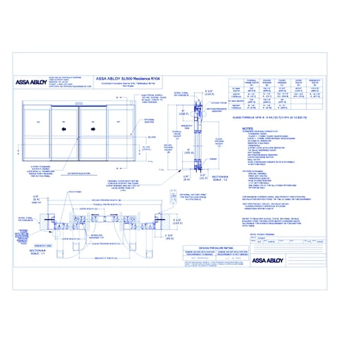 ASSA ABLOY SL500 Resilience R104 FBO BP NS Non-Impact Rev 6.0