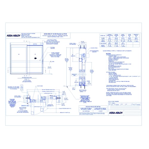 ASSA ABLOY SL500 Resilience R104 FBO SS NS D Impact Rev 8.0