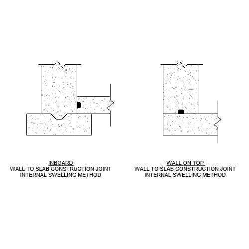 Wall to Slab – Double Protection – Int Swelling Method