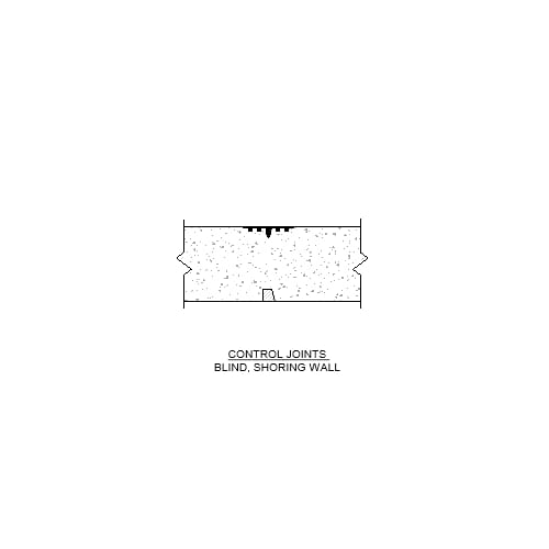 Control Joint – Blind Wall – Crack Inducing Waterstop