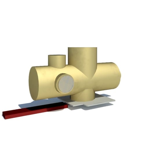 Single Handle Ball Valve with Alternate Handle ( 2500 )