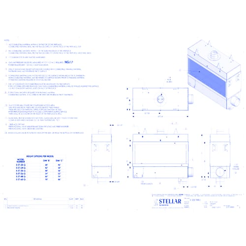 Enlight SafeSurface Glass: 5' Double-sided Fireplace (20/24/30/36/48/60 inch Viewing Heights)