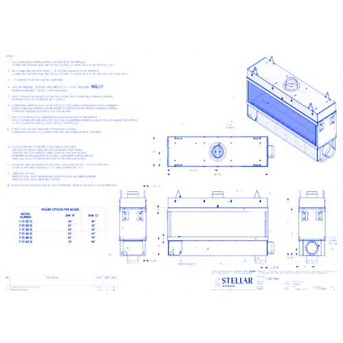 Enlight SafeSurface Glass:  7' Double-sided Fireplace (20/24/30/36/48/60 inch Viewing Heights)