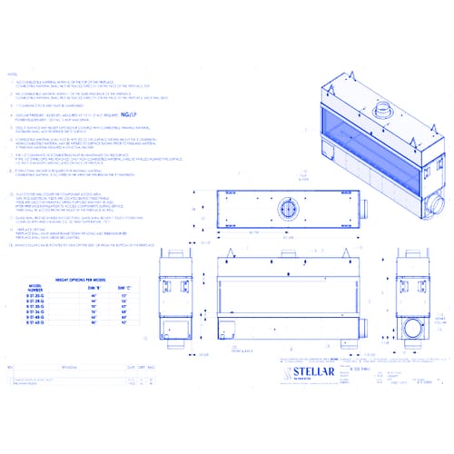 Enlight SafeSurface Glass:  8' Double-sided Fireplace (20/24/30/36/48/60 inch Viewing Heights)