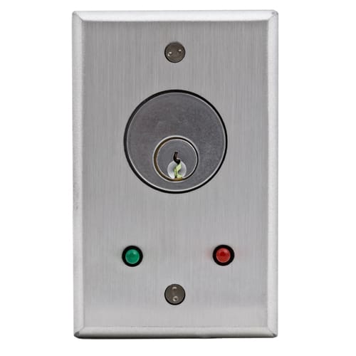 CM-1100 & CM-2000 Series: Flush Mount Key Switches - Cast Aluminum Faceplate