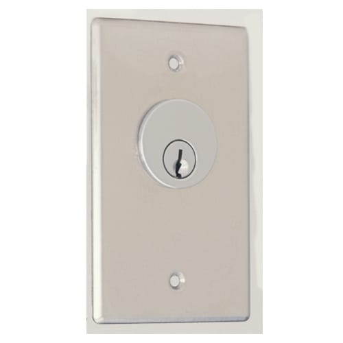 CM-1200 & CM-2200 Series: Key Switches - Stainless Steel Faceplate, Flush