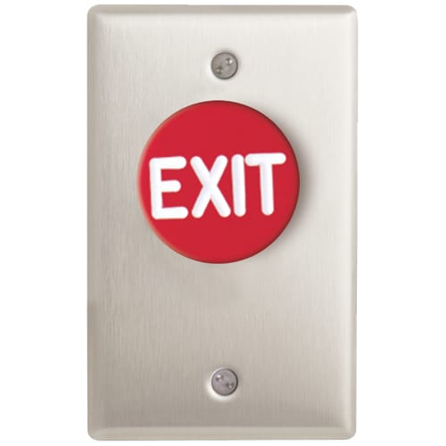 CM-4000/4100: 1 5/8" Mushroom Push button with Aluminum Faceplate