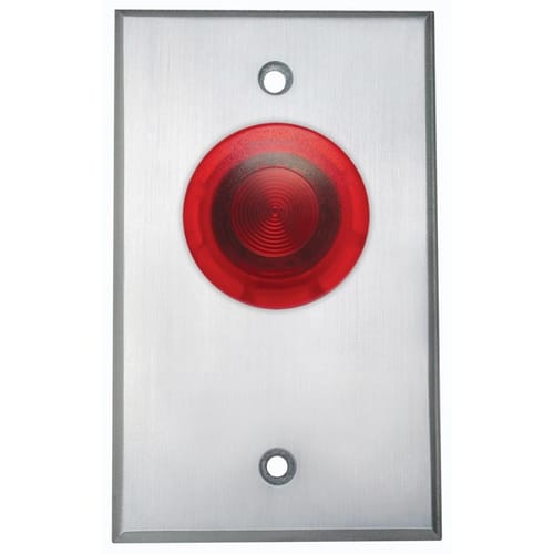 CM-3040R: 1-5/8 Illum Mushroom Button Aluminum Green NC Maintained