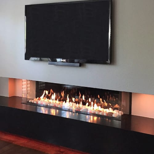 Indoor Flare Double Corner - Modern Bay Linear Fireplaces preview 2