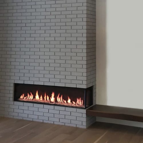 Indoor Flare Right Corner - Modern Fireplaces preview 1