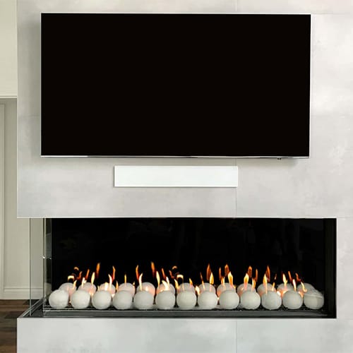 Indoor Flare Left Corner - Modern Fireplaces preview 3
