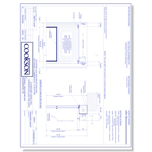 Fire Door - Between Jambs - Right Hand - Crank (Part A)