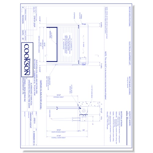 Fire Door - Face of Wall - Right Hand - Chain (Part A)