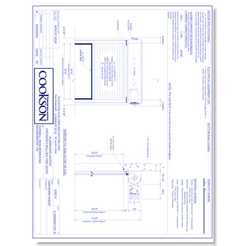 Fire Door - Face of Wall - Right Hand - Motor (Part A)
