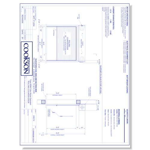 Fire Door Insulated - Face of Wall - Right Hand - Motor (Part C)