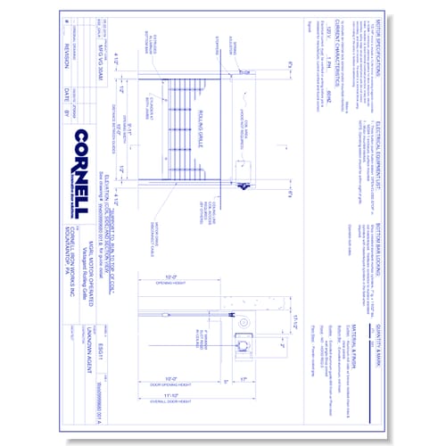 Grilles - Face of Wall - Right Hand - Motor (Part A)