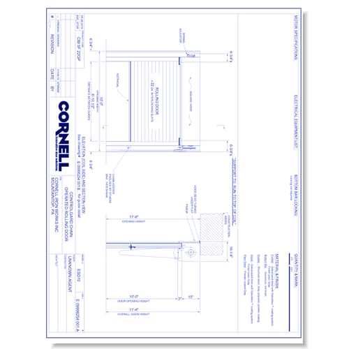Service Door - Between Jambs - Right Hand - Chain (Part A)