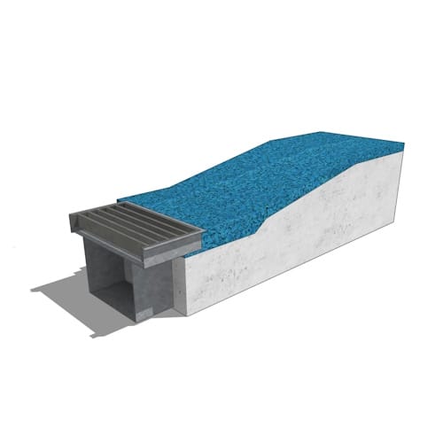 Termination Into Drain, Tile or Other Elevated Component Flush to Substrate Surface