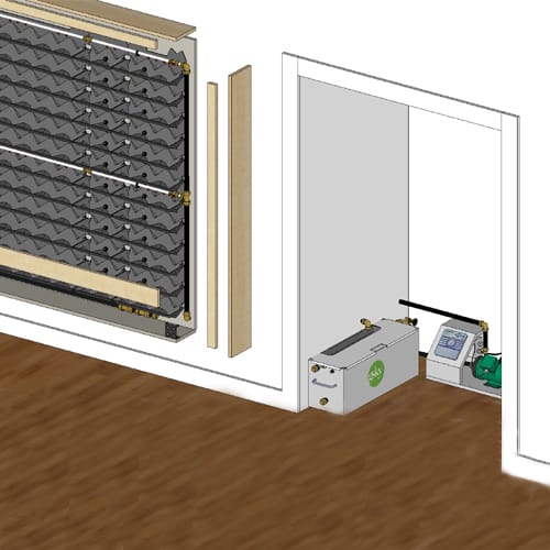 Versa Wall Above The Floor / Irrigation: Remote Recirculation Tanks