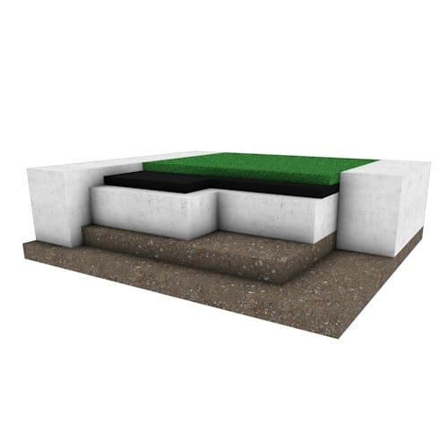 Poured-in-Place Bordered By Concrete ( Preferred New Construction )
