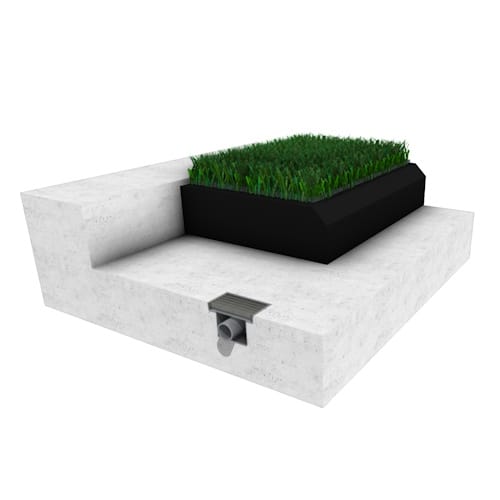 Tot Turf Synthetic Grass - Synthetic Turf with Border and SBR WITHOUT Nail Board