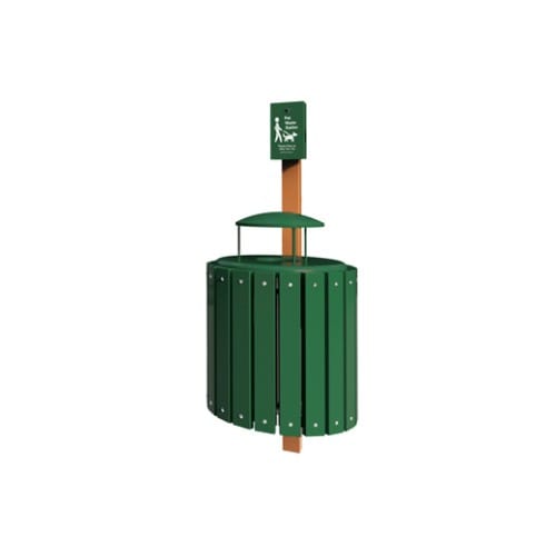 Recycled Pet Waste Station (PBARK-433-Natural)