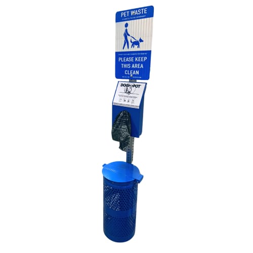 All Aluminum Waste Station (PBARK-467-Blue-1)