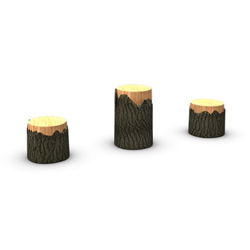 Nature Bark Tree Stumps (3TST)