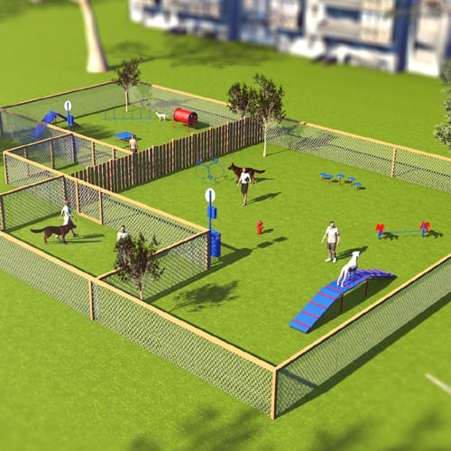 Combination Course, Large Dog Area, 6 Pieces (BARK-CMBKIT) preview 1