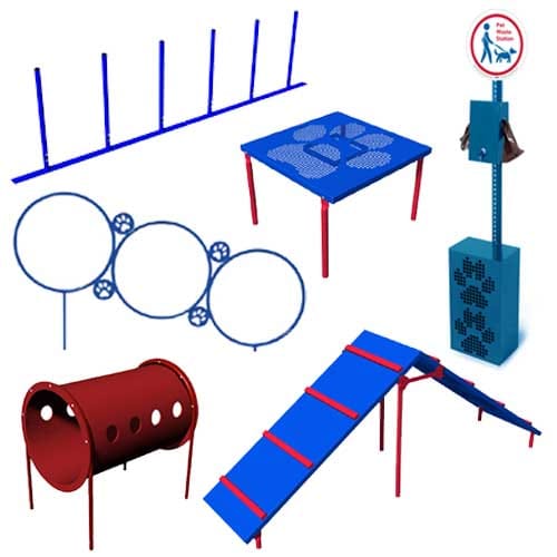Combination Course, Small Dog Area, 6 Pieces (BARK-CMBKIT)