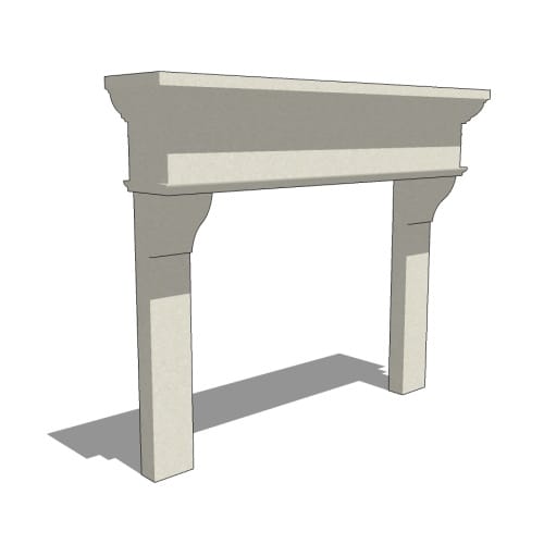 Fireplace Mantels: Torino 72 Mantel