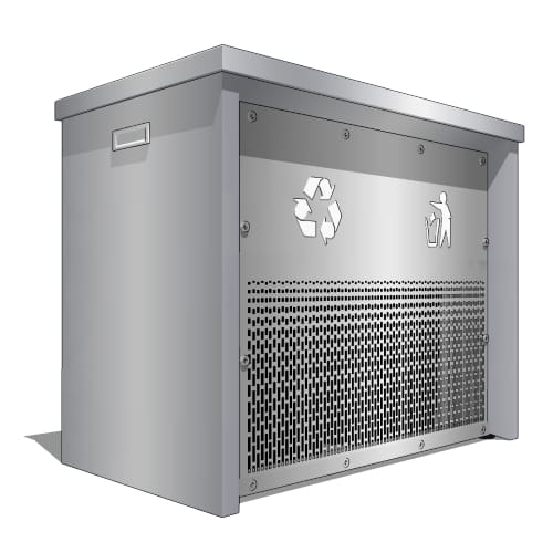 Coliseum Collection: Indoor Two-Stream Receptacle (RC-IND2 xx/SS)