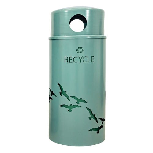 Nature Collection: 33 Gallon Bird Flock Recycling Receptacle