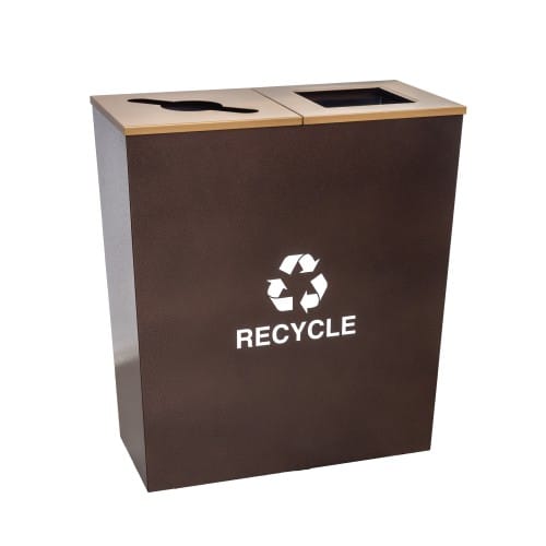 Metro Collection Two-Stream Receptacle - 36 Gallon