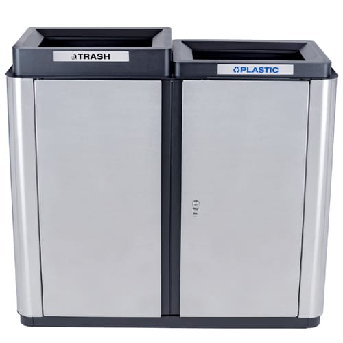 Echelon Collection Indoor Two-Stream Receptacle - 70 Gallon preview 2
