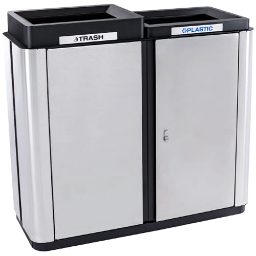 Echelon Collection Indoor Two-Stream Receptacle - 70 Gallon preview 4