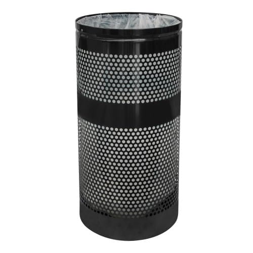 Landscape Collection Perforated Waste Receptacle - 10, 20, 34 Gallon