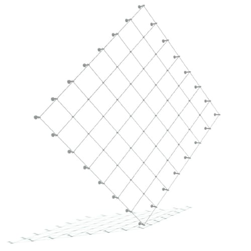 Wall Trellis Systems: System Lägern, Diagonal Cables – Elevation/Section 