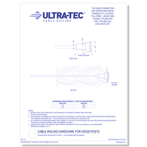 Swaged Non-Tensioning Fittings — Invisiware® Radius Ferrule