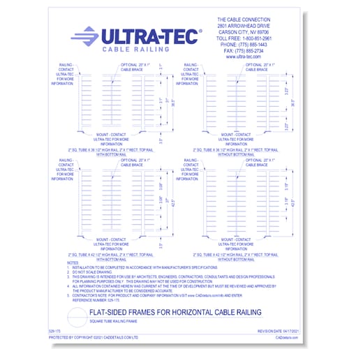 Square Tube Railing Frame