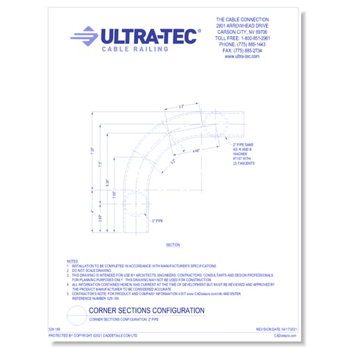 Corner Sections Configuration: 2" Pipe