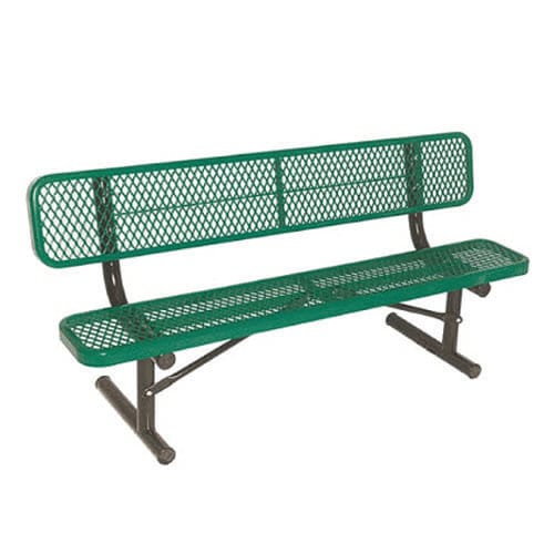 Thermoplastic Steel Benches - 6 Foot preview 2